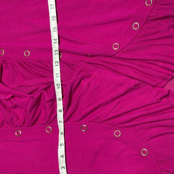 Cache Fuchsia Ruffled Cardigan - Picture 7 of 10